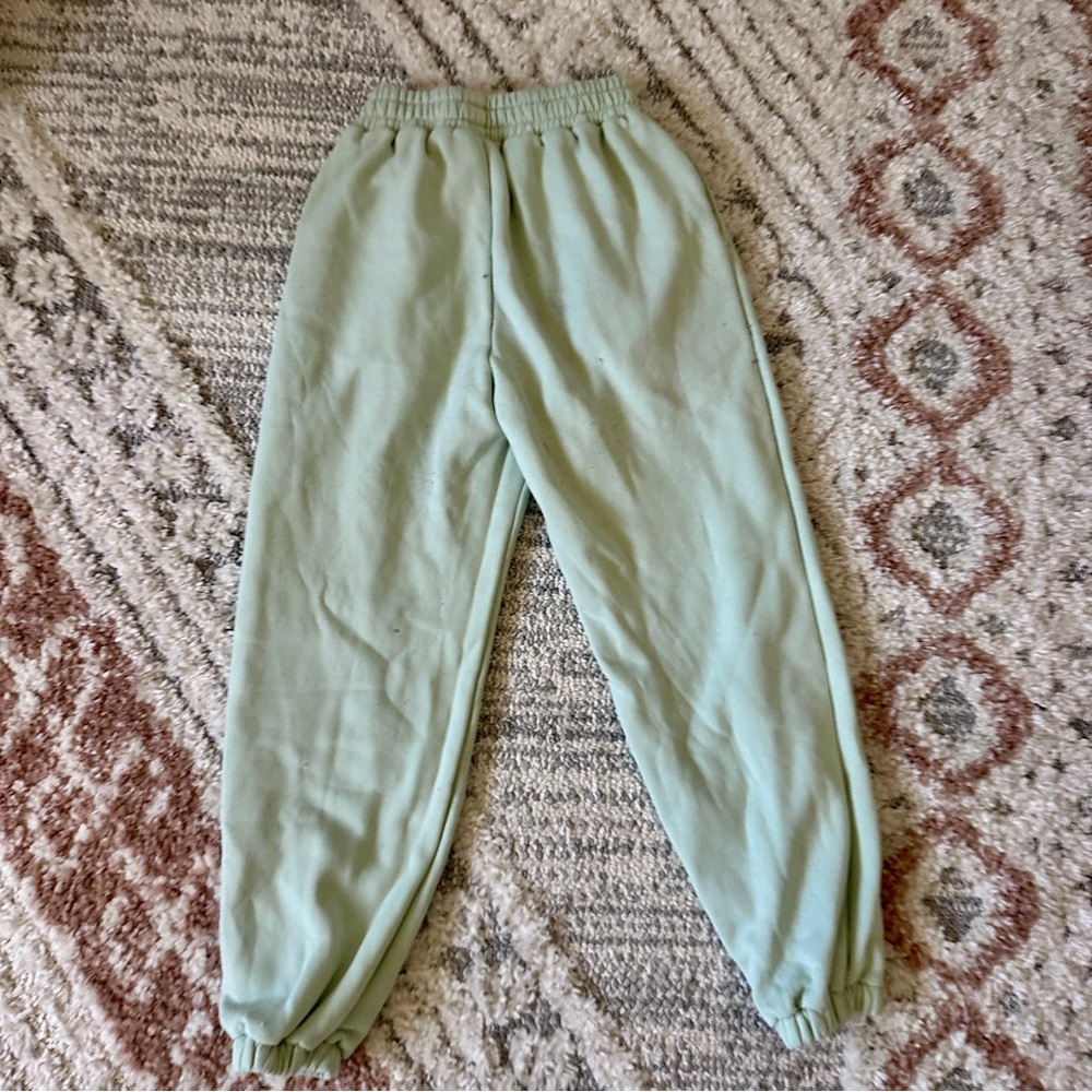 C O M F R T 💚 Pastel Collection Green Heavy Weight Sweat Pants Joggers - Picture 5 of 8